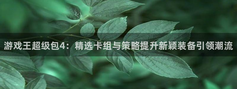 手机辉达娱乐下载安装：游戏王超级包4：精选卡组与策略提升新颖